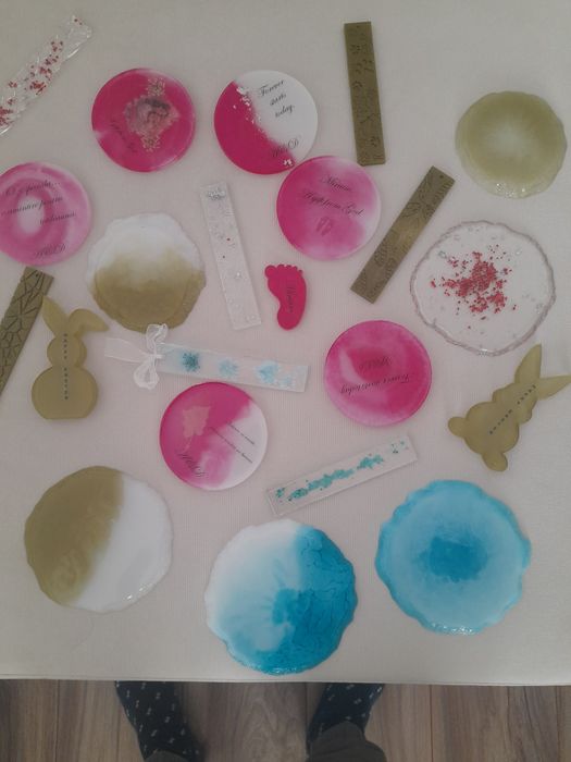 Marturii pentru nunta, botez ,semne de carte, din rasina epoxilica