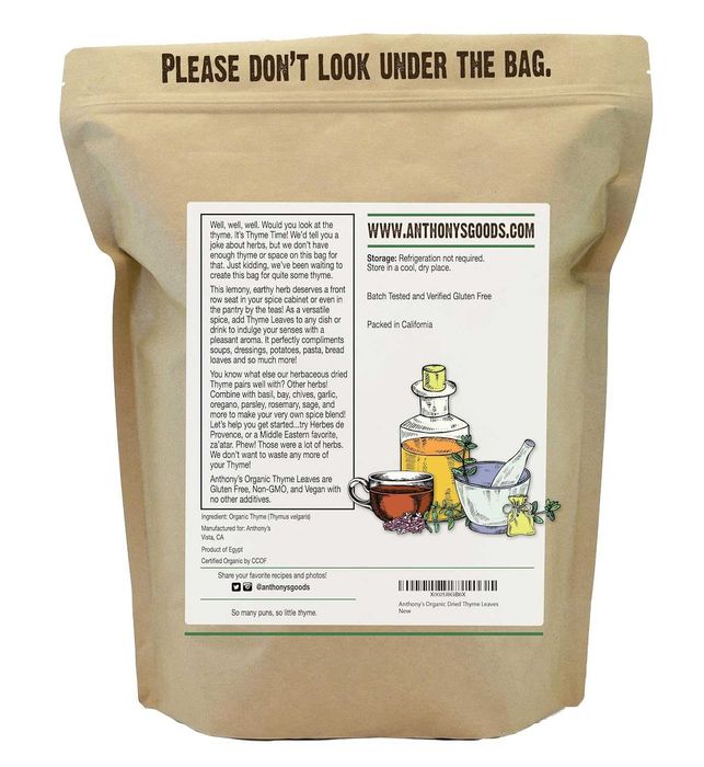 Anthony’s Organic органический тимьян премиум качества 220 г [США]
