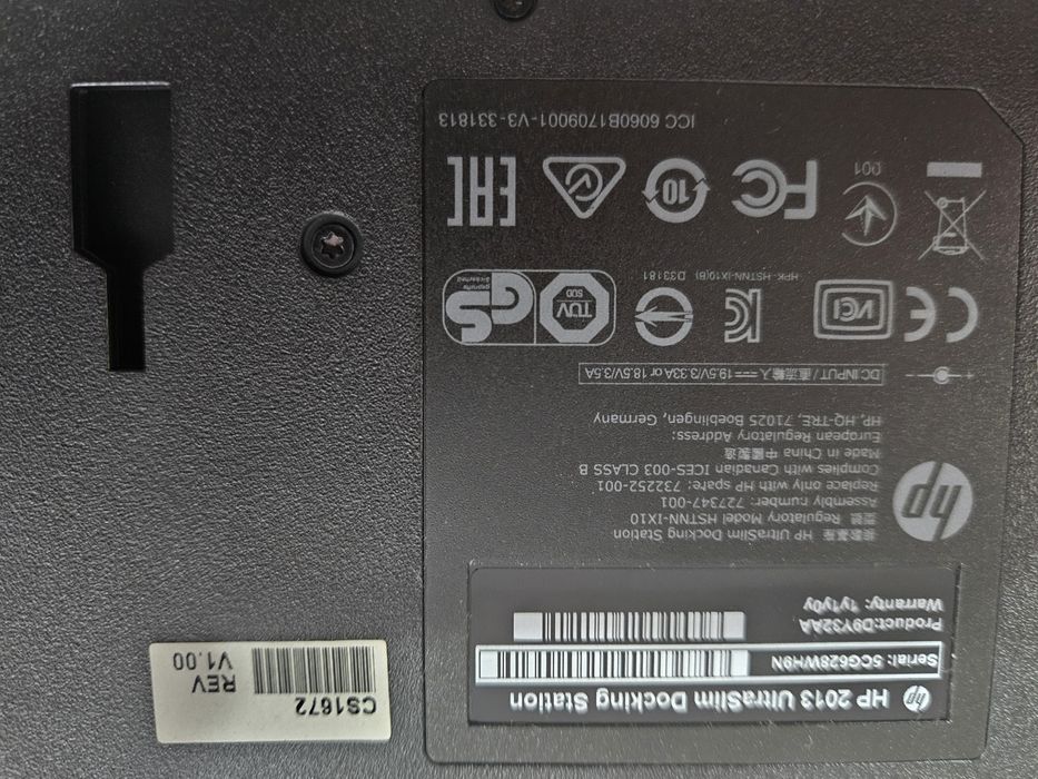 Work station hp 2013 ultraslim docking station