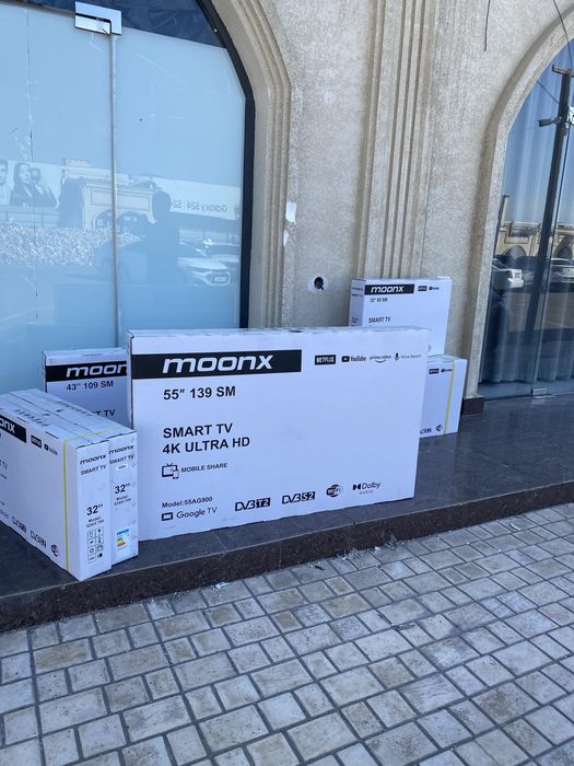 Телевизор Moonx 55 4K smart TV (Android) Доставка бесплатно