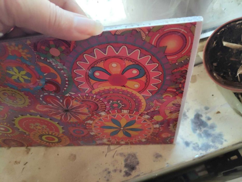 faianta decorativa, transfer imagini personalizate pe  lemn piele etc