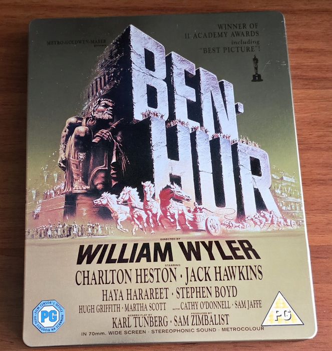 Vand steelbook Ben Hur (1952), 2, bluray, nou, 11 oscaruri a castigat