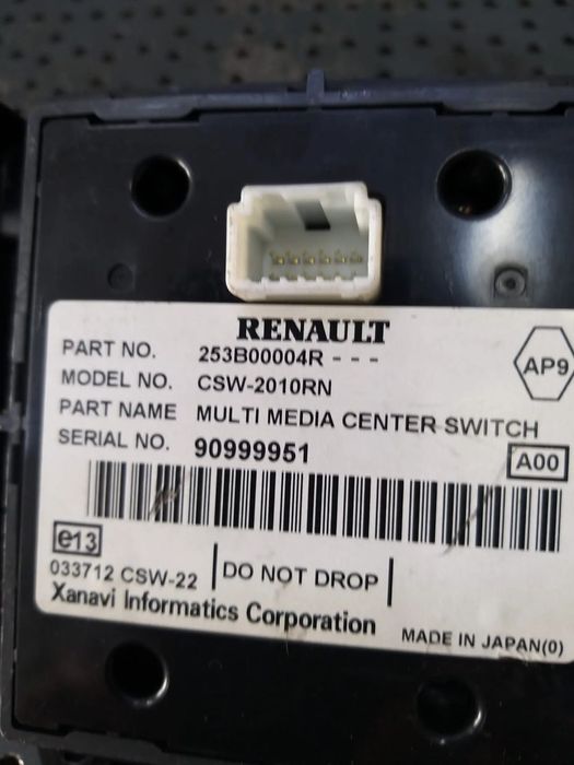 Joystick navigatie renault megane 3 253b00004r