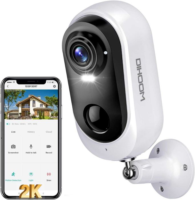 DIHOOM Външна акумулаторна камера с WiFi