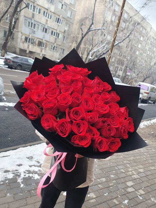 Цветы с доставкой Алматы 101 роза