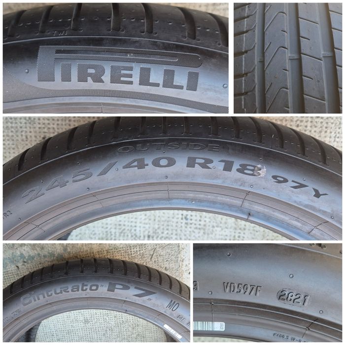 O bucată 245/40 R18 vară - una Pirelli