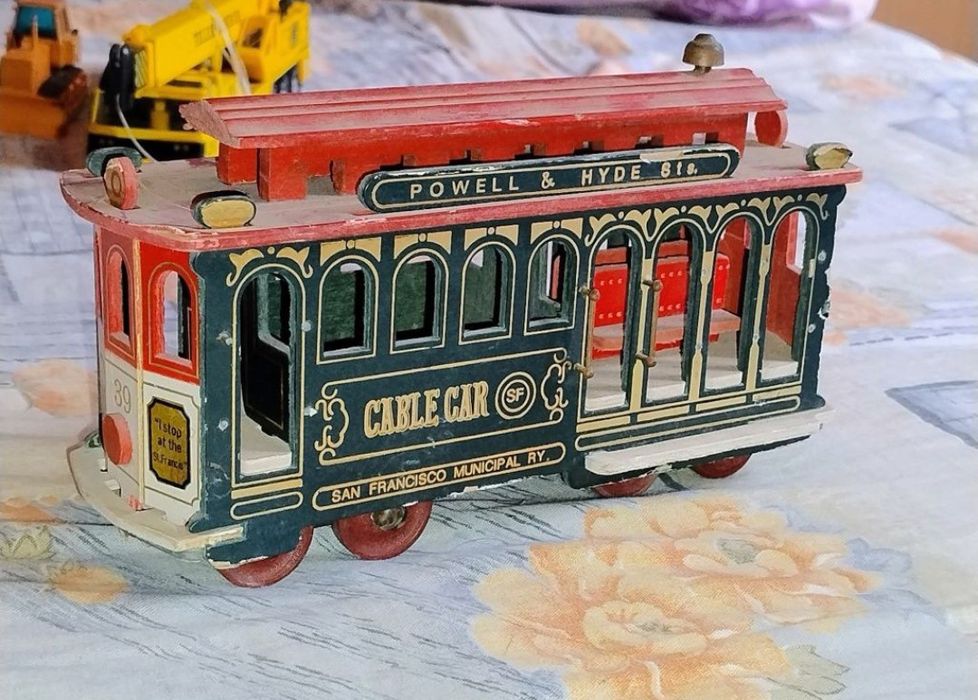 Macheta vintage rară anii 1900, tramvai San Francisco