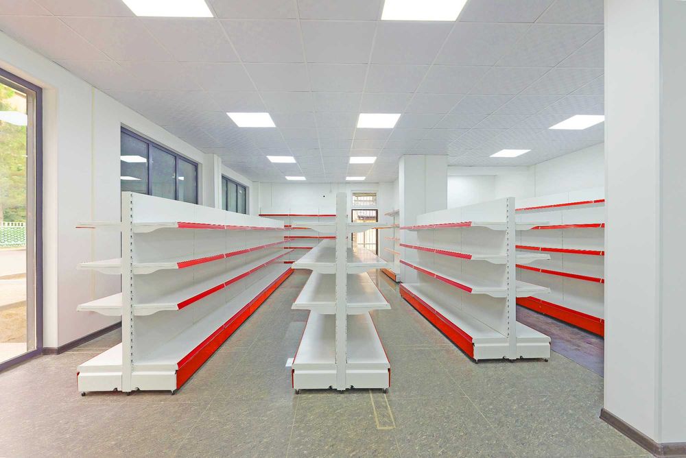 Металлический стеллаж сборный, торговые стеллажи, железная мебель asts