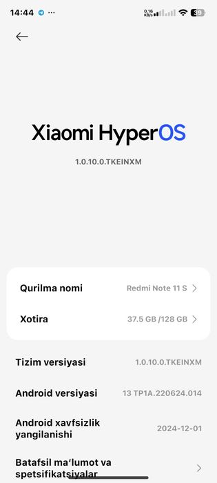 Note 11 s sotiladi