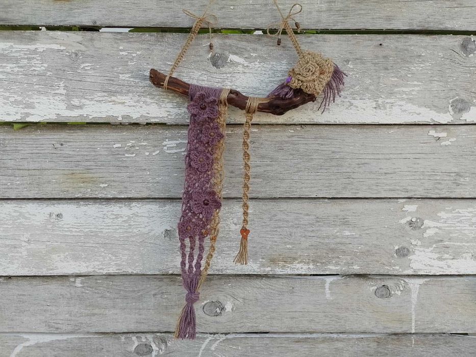 Лоза - декор за стена, макраме