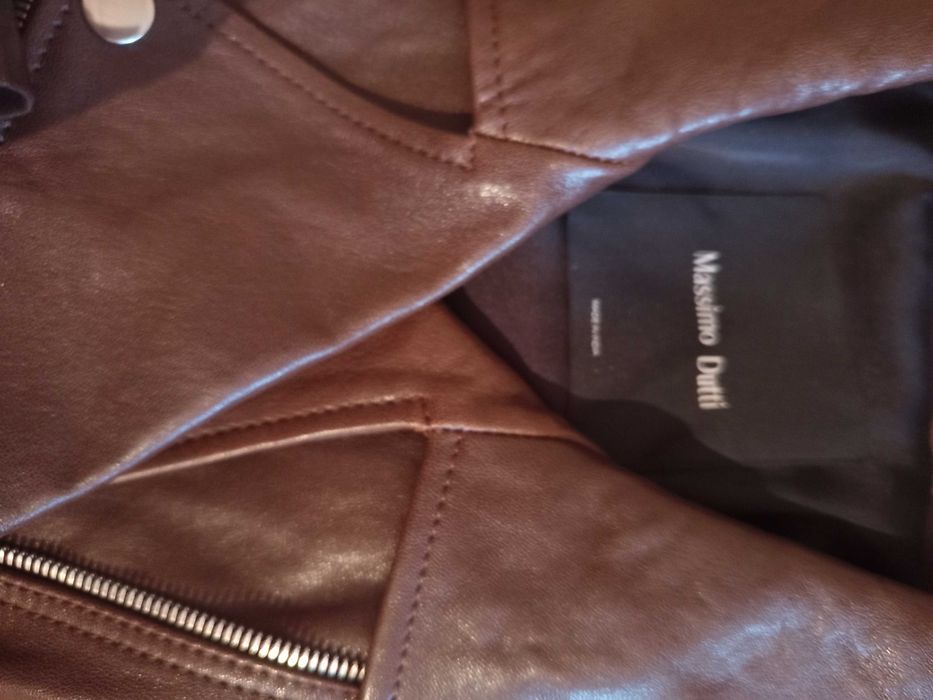 Massimo Dutti кожено яке ново