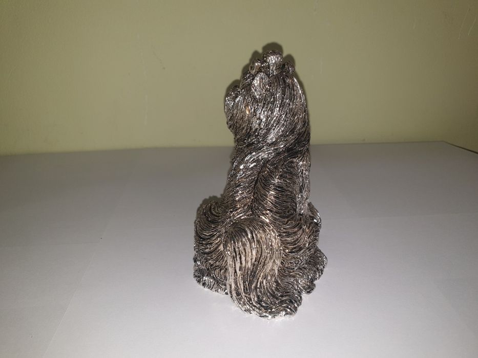 Statueta bibelou catel funda argint laminat Italia