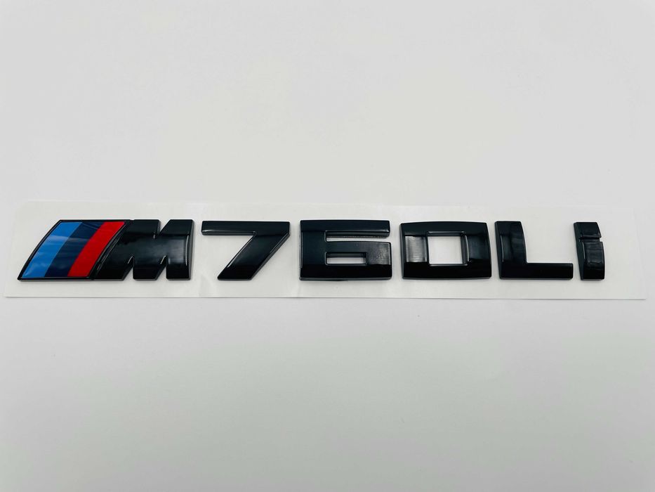 Emblema compatibila BMW M760Li negru