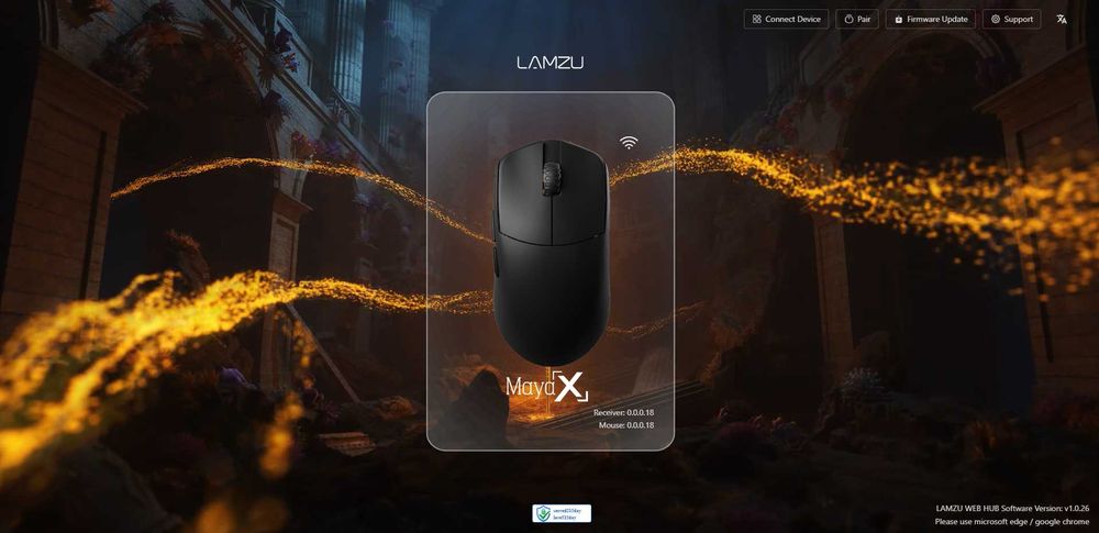 Lamzu Maya X 8K, Black