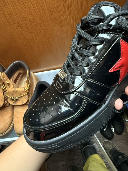 Bapesta black shark limited (леко crease-нати)