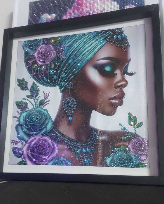 Нареден диамантен гоблен с рамка-чудесен подарък за празниците