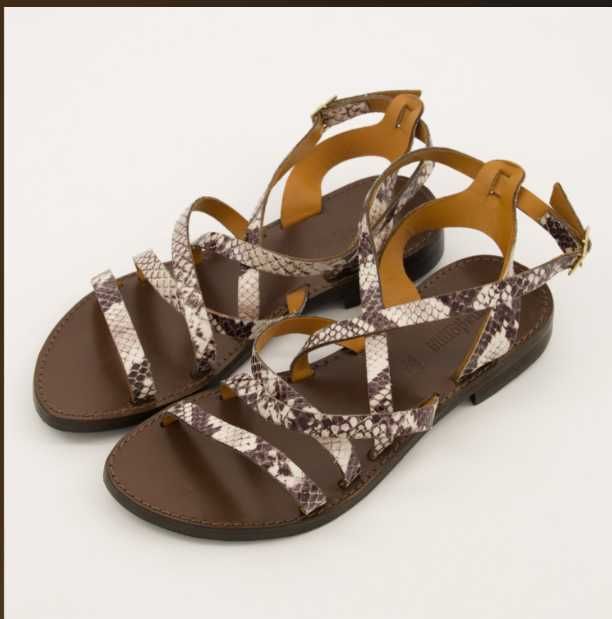 Primadonna Collection естествена кожа сандали змийски десен