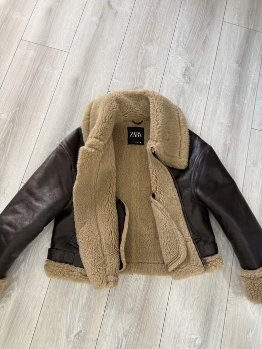 Zara Яке в кафяво и каракул