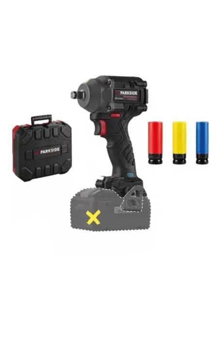 Pistol roți impact 600 Nm Parkside NOU pe acumulator 20 V (neinclus, disponibil separat)