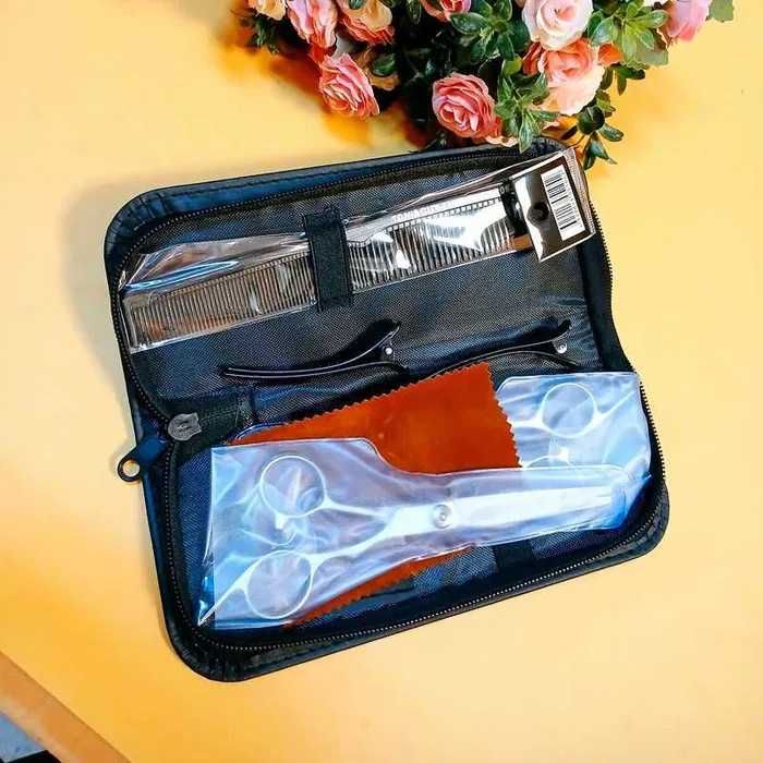 Set foarfece profesionale cu accesorii si husa