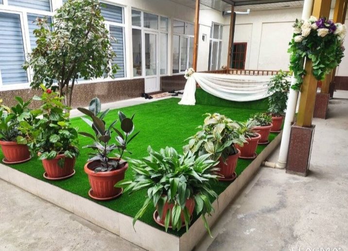 Suniy gazon chim eco zabor
