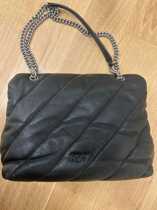 Кожена чанта Пинко