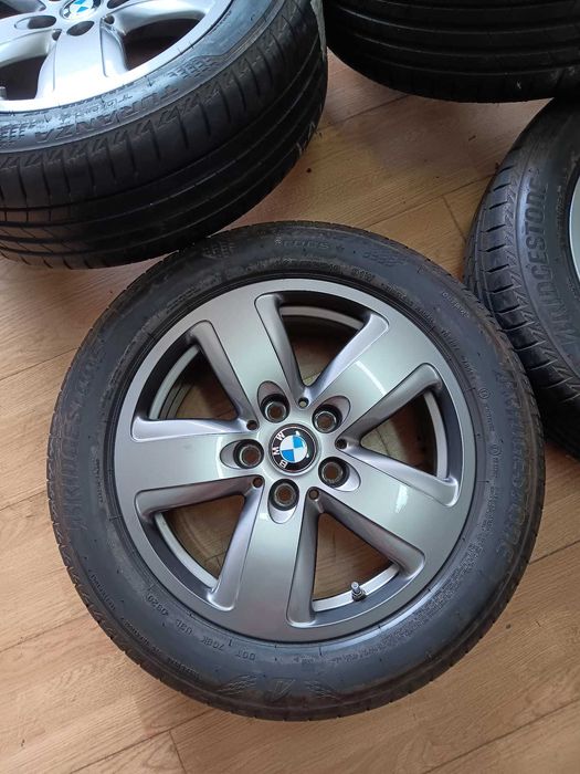 Jante 16 BMW seria 1 F40 seria 2 F44 cu senzori și anvelope vară OEM