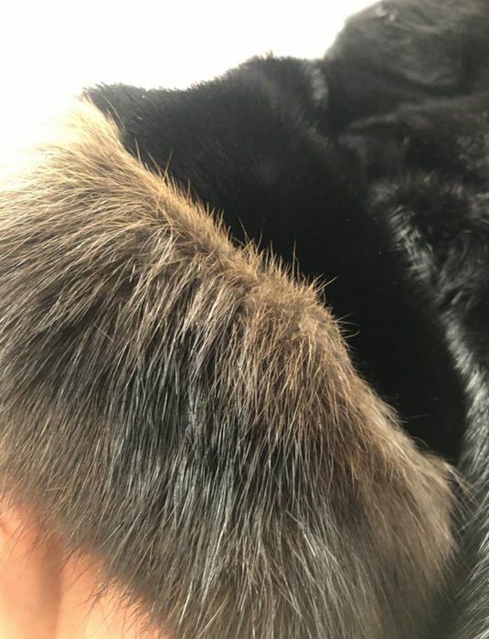 Норковая шуба с соболем