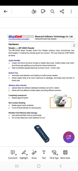 Inductive Guard Tour Reader BP-2002S / rfid reader