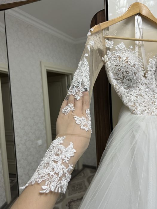 Шикарное свадебное платье