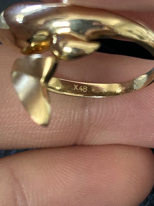 Inel deosebit din aur 585 (14k) – Design unic Delfin/Balenă, 5.68g, Păstrat impecabil