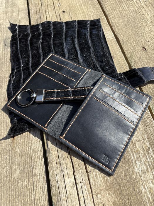 Portofel din piele naturala croco!