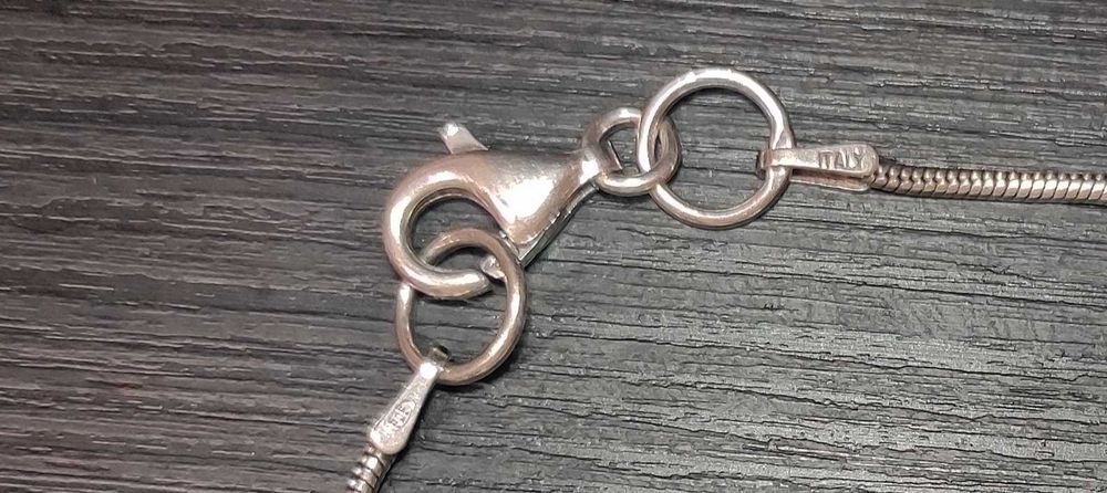 Сребърна гривна спирала печат 925