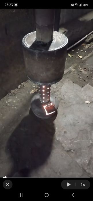 Печь на отработанном масле