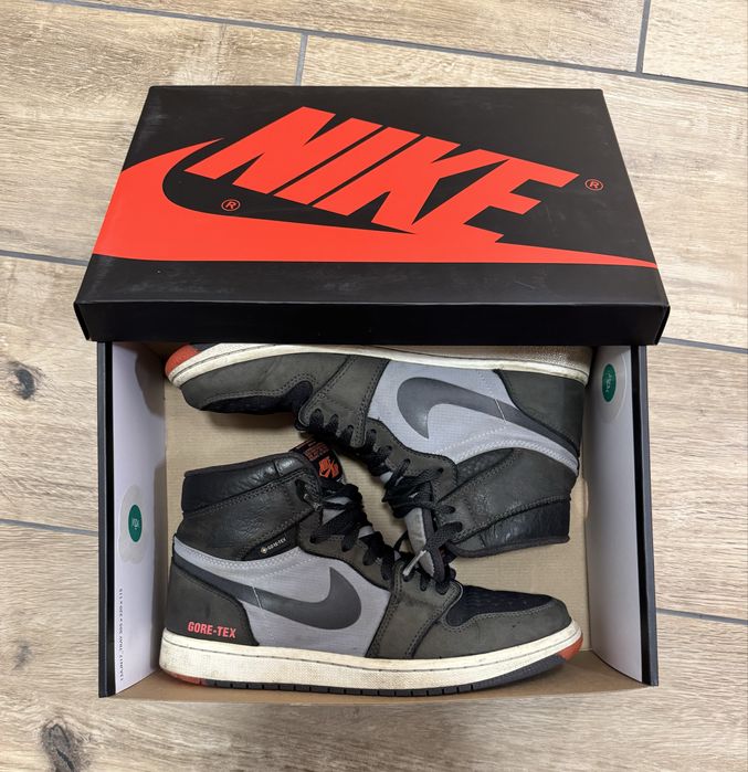 Jordan 1 Gore-Tex Grey and Black