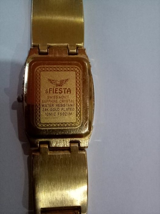 Ceas Fiesta placat cu aur