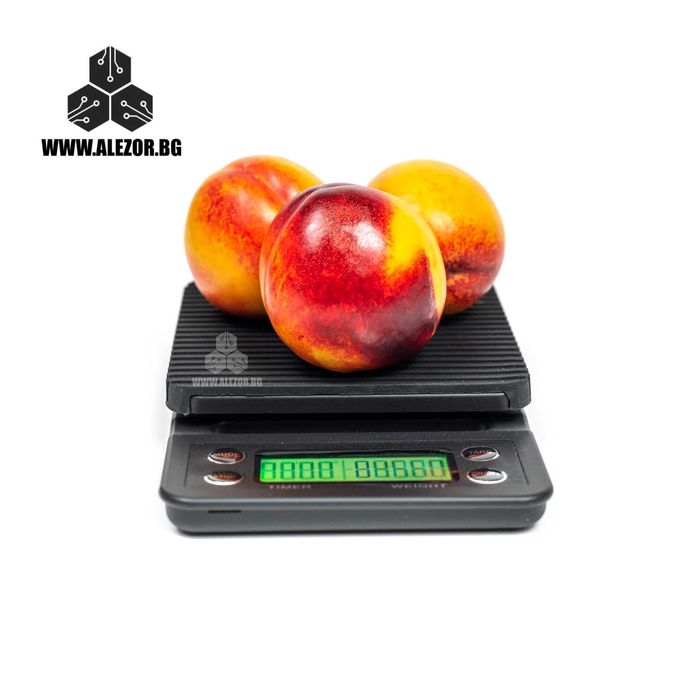 Електронна везна за кафе с таймер,Обхват 5kg, Резолюция 0.1g, 20204109