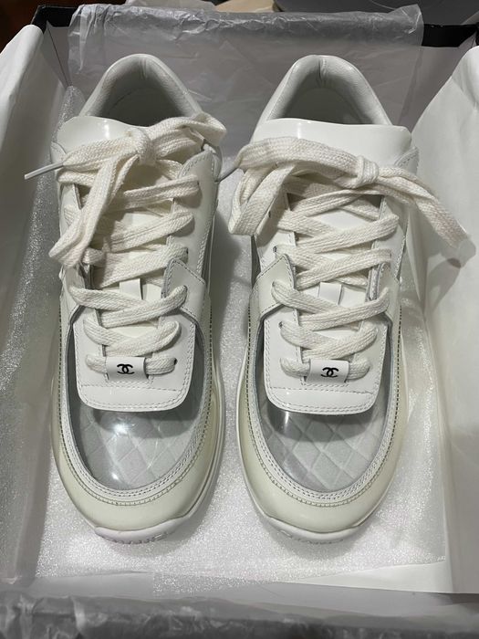 Кецове Chanel White Clear PVC