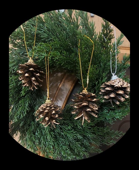 Шишки  новогоднии .