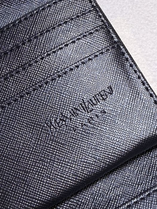 Portofel mare YSL- negru cu logo negru