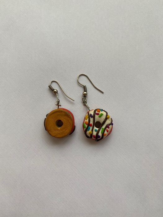 Обеци понички от полимерна глина