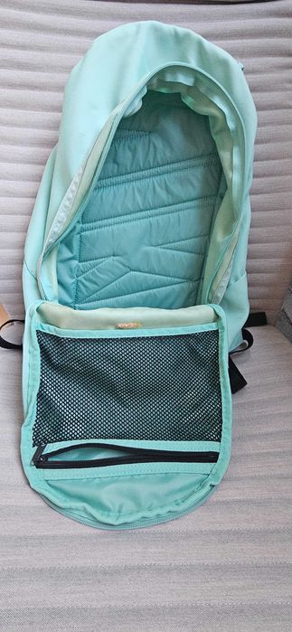 Rucsac Nike cu logo, Verde smarald, turquoise, material textil