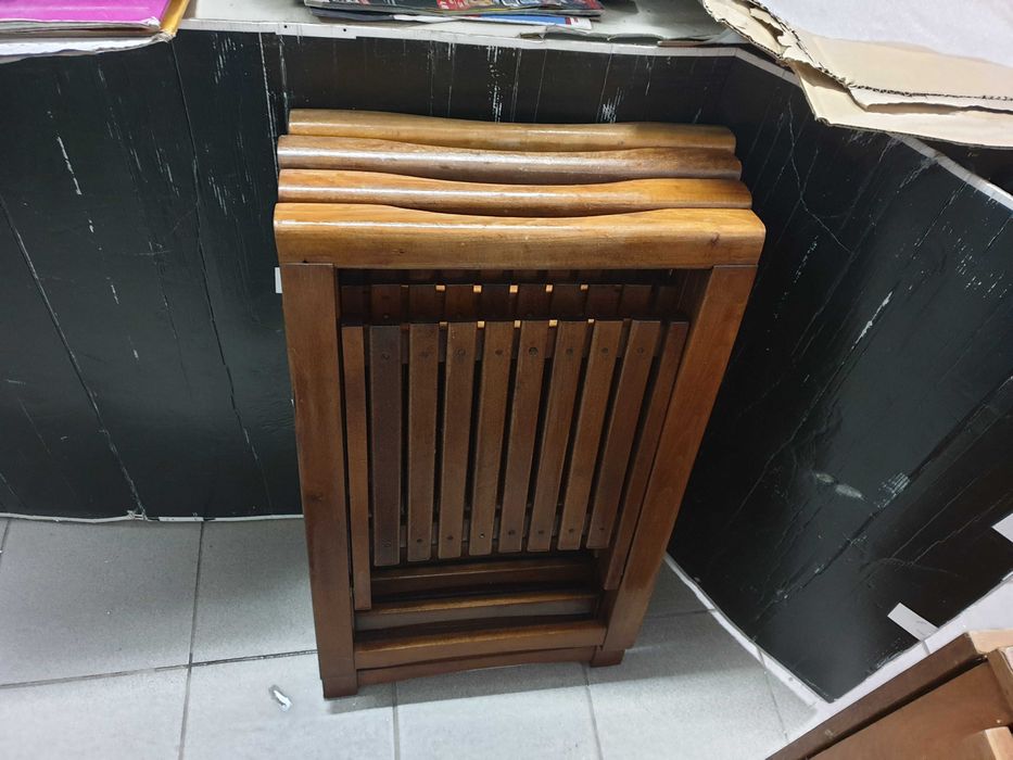 Masa cu extindere -pliabila-4scaune pliabile lemn masiv-Terasa-Gradina