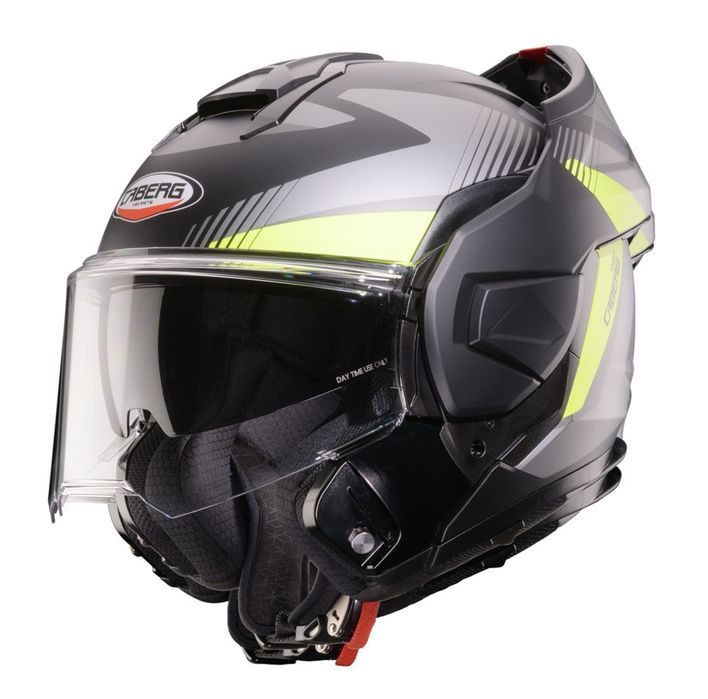 Casca Caberg Trip SV Lunar L6 negru/gri/galben fluor mat Pinlock ready