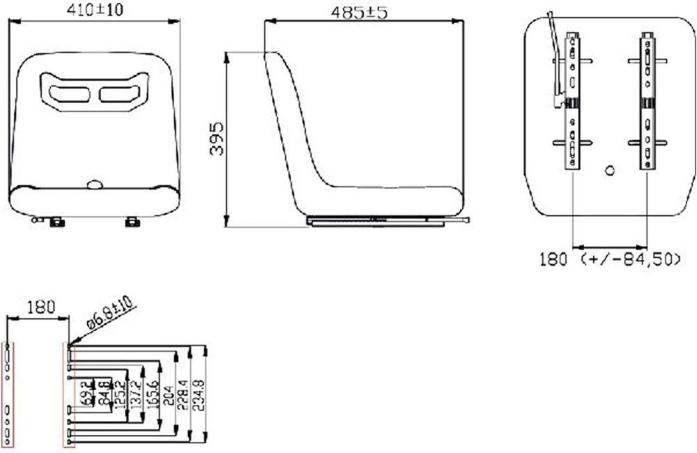 Scaun pentru tractorase japoneze, tractoare mici si alte utilaje