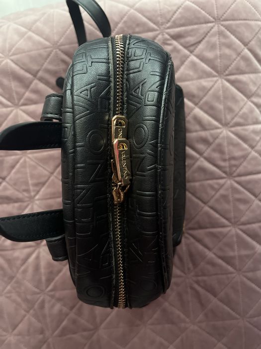 Раница Valentino, черна, кожена