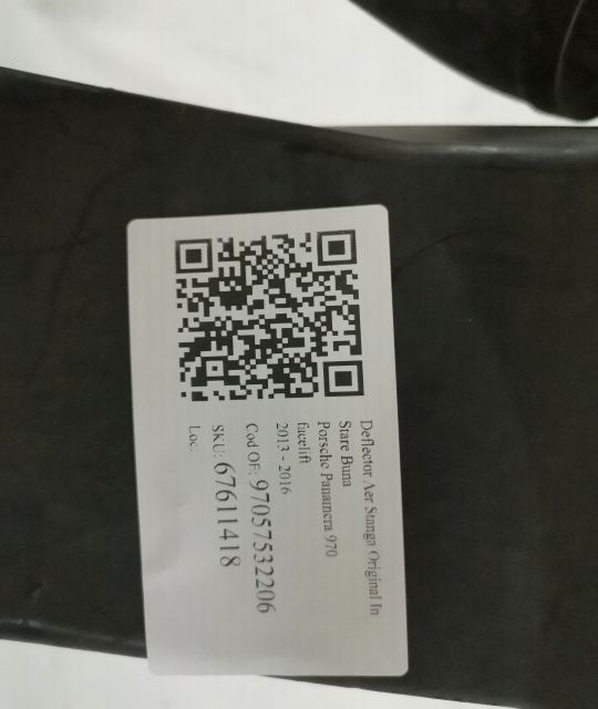 Deflector Aer Stanga Original In Stare Buna Porsche  Panamera  970 [fa