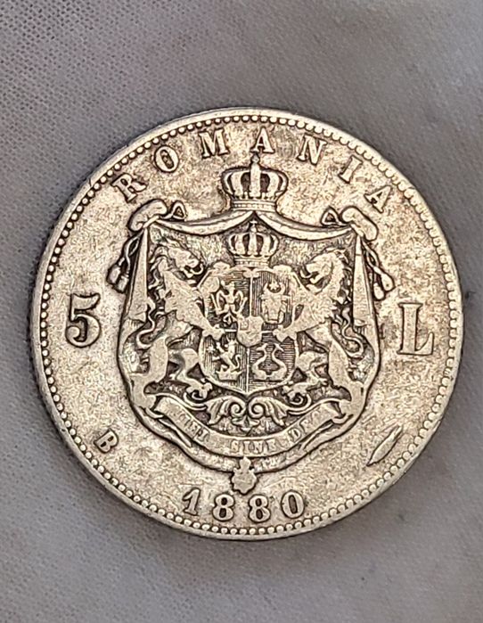 Monede 5 lei 1880/1881/1882/1883/1906 argint Carol l bani vechi