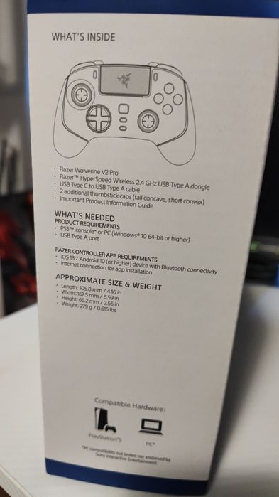 Controller Razer Wolverine v2 pro PS5 și PC