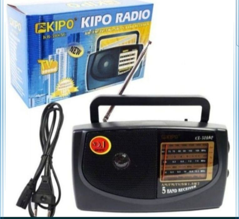 Radio radiopryomnik Kipo Svetilnik Sveta muzika Projektor lazer fleshk